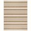 Caroline Striped Brown/Bone Synthetic 8' x 11' Indoor/Outdoor Area Rug