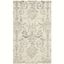 Gray and Ivory Hand-Tufted Wool and Viscose 4' x 6' Area Rug