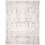 Ivory and Gray Hand-Knotted Rectangular 8' x 10' Area Rug