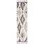 Abstract Gray Hand-Knotted Pure Wool Area Rug