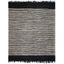 Black and White Striped Cowhide 8' x 10' Area Rug