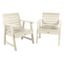 Weatherly Gray Poly Lumber Garden Chair Set