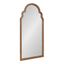Hogan Rustic Brown Poplar Wood Arched Vanity Mirror 24x48