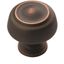 Oil Rubbed Bronze Round Cabinet Knob with Mounting Hardware