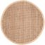 Natural Brown Round Handwoven Jute Area Rug