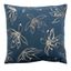 Yari Royal Blue and Tan Square Decorative Pillow