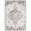 Elegant Gray 47" Rectangular Synthetic Easy-Care Rug