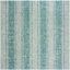 Light Grey and Teal Square Synthetic Outdoor Area Rug