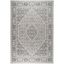 Dahlia Gray and Black Medallion Outdoor Area Rug