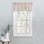 Natural Linen-Blend Tailored Window Valance with Rod Pocket