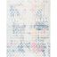 Ivory and Blue Moroccan Boho Distressed Area Rug, 8' x 10'