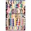 Vibrant Geometric Tufted Wool 6' x 9' Multicolor Area Rug