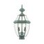 Verdigris Brass 2-Light Outdoor Post Lantern with Clear Glass