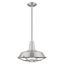 Brushed Aluminum Mini Pendant Light with Cage