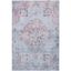 Ivory and Blue Hand-Knotted Rectangular Area Rug 4' x 6'