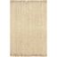 Handwoven Natural Jute 3'x5' Area Rug with Fringe Detail - Brown