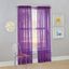 Purple Sheer Polyester Rod Pocket Window Panel, 59" x 63"