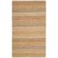 Multicolored Hand-Knotted Jute Rectangular Area Rug 3' x 5'