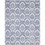 Ivory Floral Essence 8' x 10' Reversible Synthetic Rug