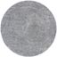 Gray Round Synthetic Shag Area Rug, 6'7"