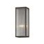 French Iron Black Dimmable Glass Wall Sconce