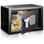 SereneLife Black Steel Compact Digital Safe Box with Keypad