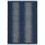 Montauk Navy Blue Handwoven Wool Cotton Area Rug 8' x 10'