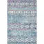 Denim Blue & Purple Synthetic Hand-Knotted Area Rug - 5'1" x 7'6"