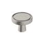 Brushed Nickel Round Modern Cabinet Knob with Mounting Hardware