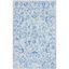 Hand-Tufted Blue and Beige Wool 4' x 6' Area Rug