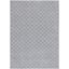 Hand-Knotted Gray Rectangular Stain-Resistant Rug