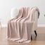 Taupe Tan Plush Knit Reversible Fleece Throw Blanket