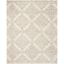 Elegant Ivory & Beige Hand-Tufted Wool Area Rug 8' x 10'