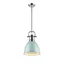 Duncan Chrome and Seafoam Mini Pendant Light