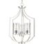 Lassiter 3-Light Brushed Nickel Pendant with Clear Glass Shades