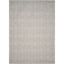 Reversible Gray Synthetic 8' x 10' Rectangular Area Rug