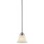 Wynberg Mini 6" Transitional Brushed Nickel & Glass Pendant Light