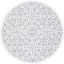 Ivory and Grey Round Geometric Synthetic Indoor/Outdoor Rug