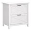 Pure White Oak 2 Drawer Lockable Lateral Filing Cabinet