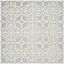 Hand-Tufted Cambridge Square Wool Rug in Light Blue/Ivory, 6'x6'