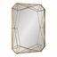 Keyleigh 31"x25.5" Gold Metal Geometric Rectangular Wall Mirror