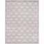 Light Grey/Ivory Hand-Knotted Reversible Cotton Area Rug 9' x 12'