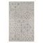 Regal Arabesque 24" Hand-Tufted Grey Wool Rectangular Rug