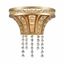 Champagne Gold Dimmable Crystal Sconce with Clear Shade