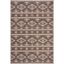 Gray Rectangular Stain-Resistant Synthetic Rug 47" x 67"