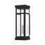 Hopewell Black Modern Brass Outdoor Wall Lantern