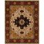 Ivory and Red Handmade Wool Rectangular Area Rug