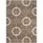 Elegant Charm 8' x 11' Brown Synthetic Hand-Knotted Area Rug