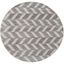 Bohemian Nomad Gray Wool 6' Round Handwoven Area Rug