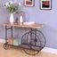 Francie 48" Oak and Antique Gray Industrial Console Table